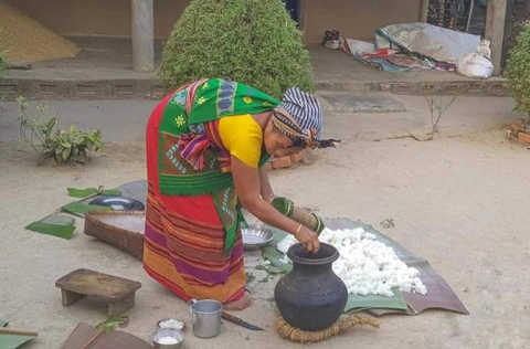 Rice beer making pot