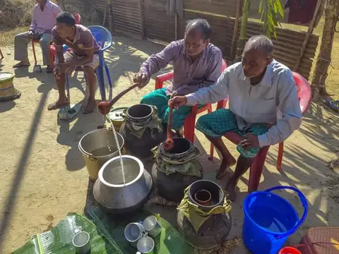 After a week process of straining choko